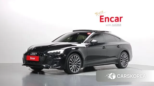 Audi A5 (F5) 2023 Черный из Кореи