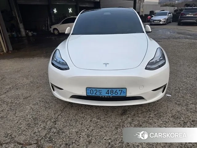 Tesla Model Y 2022 Белый из Кореи