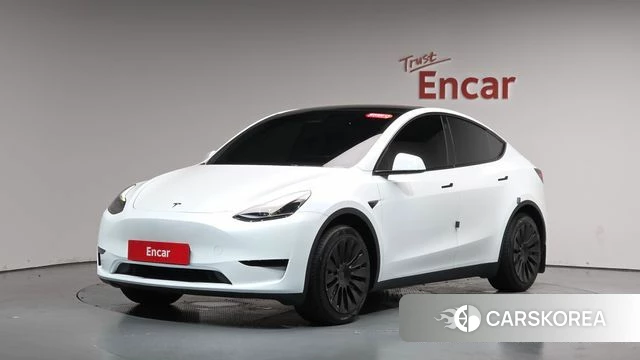 Tesla Model Y 2023 Белый из Кореи