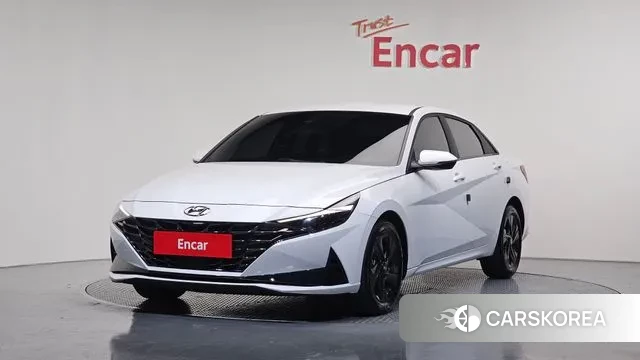 Hyundai Avante (CN7) 2022 Белый из Кореи