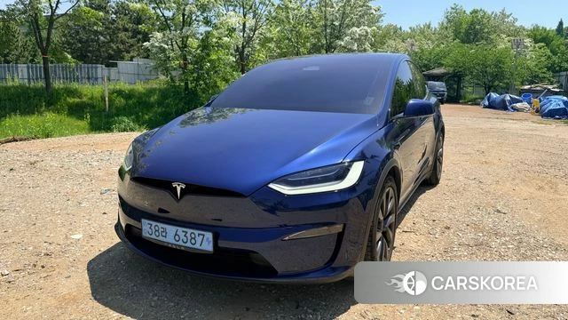 Tesla Model X 2023 Синий из Кореи