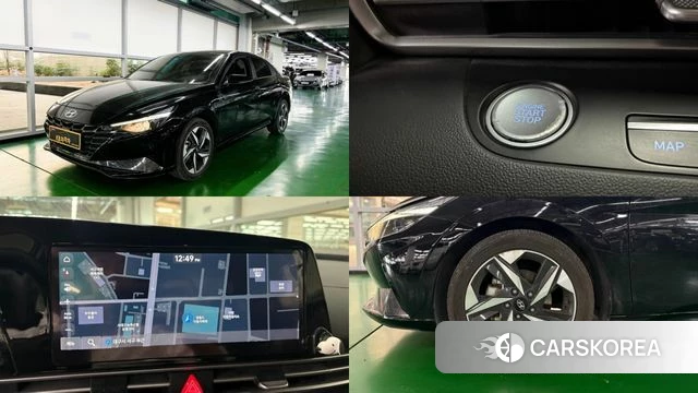 Hyundai Avante (CN7) 2022 Черный из Кореи