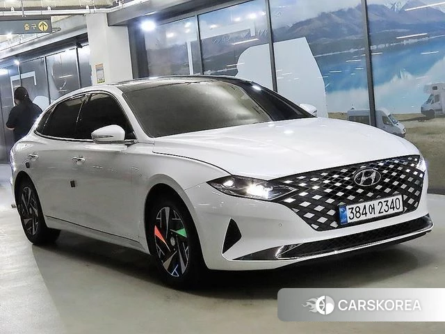 Hyundai The New Grandeur IG Hybrid 2021 Белый из Кореи