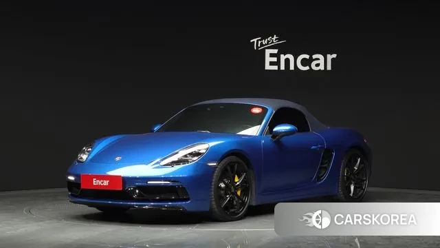 Porsche 718 Boxster 2018 Синий из Кореи