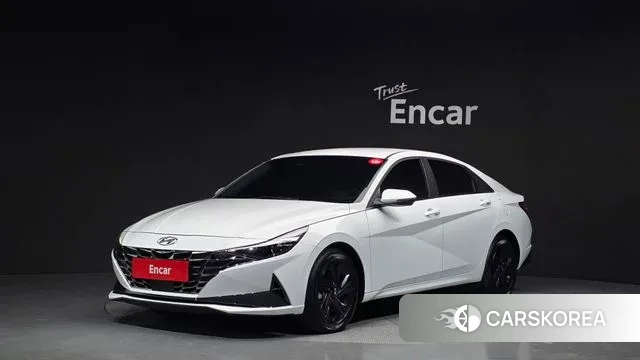 Hyundai Avante (CN7) 2023 Белый из Кореи