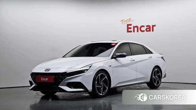 Hyundai Avante (CN7) 2021 Белый из Кореи