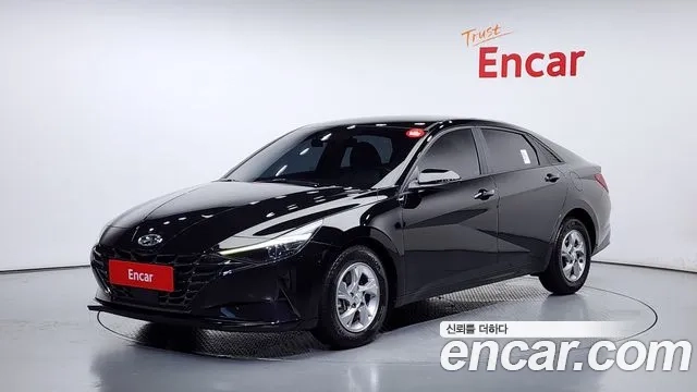 Hyundai Avante (CN7) 2021 Черный из Кореи