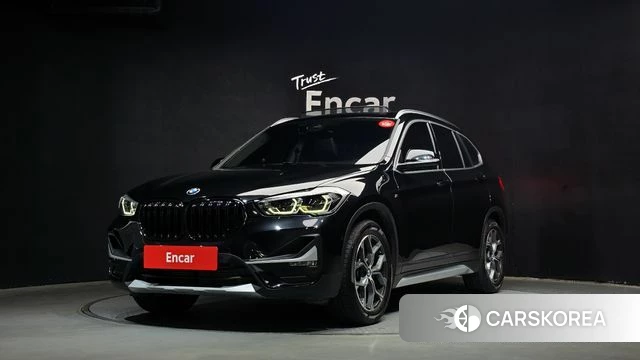 BMW X1 (F48) 2021 Черный из Кореи