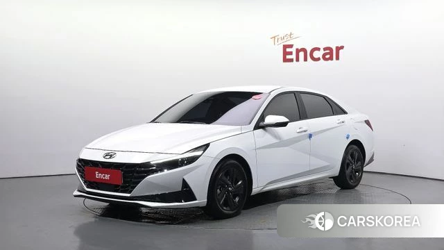 Hyundai Avante (CN7) 2022 Белый из Кореи