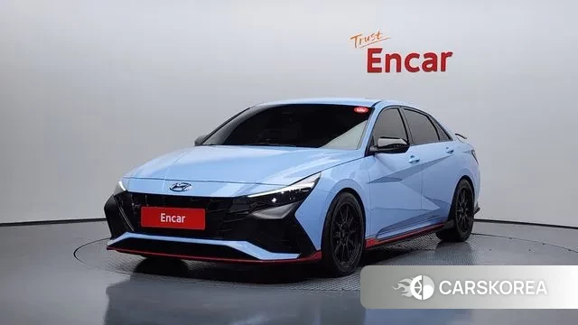 Hyundai Avante (CN7) 2022 Синий из Кореи