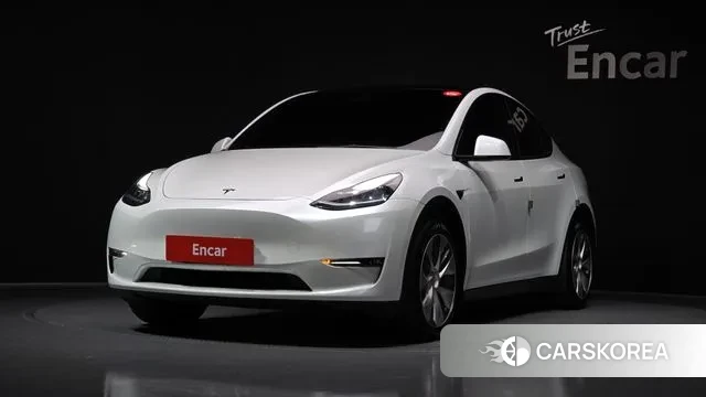 Tesla Model Y 2021 Белый из Кореи