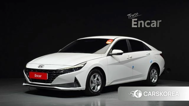 Hyundai Avante (CN7) 2021 Белый из Кореи
