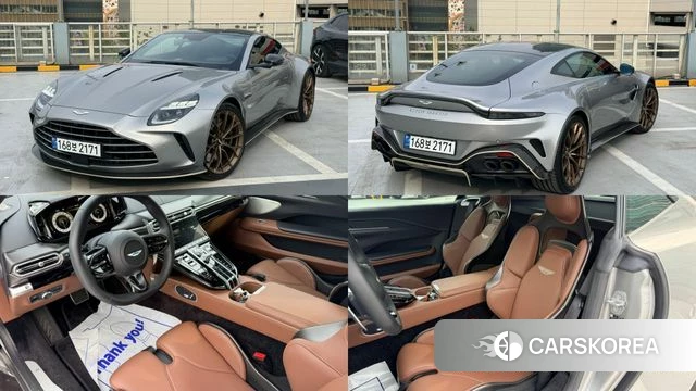 Aston Martin Vantage 2nd Generation 2025 Серебристо-серый из Кореи
