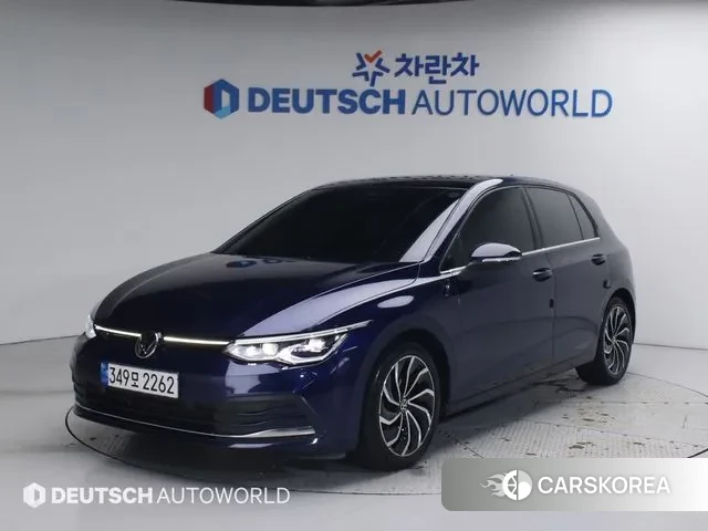 Volkswagen Golf 8th Generation 2022 Синий из Кореи