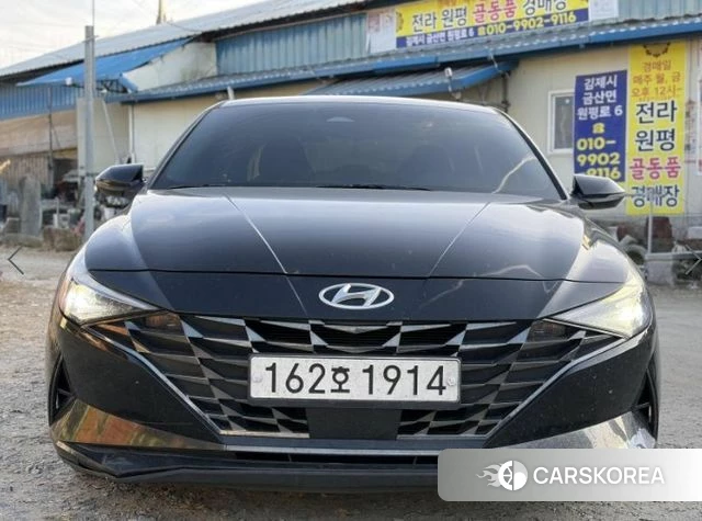 Hyundai Avante (CN7) 2021 Черный из Кореи