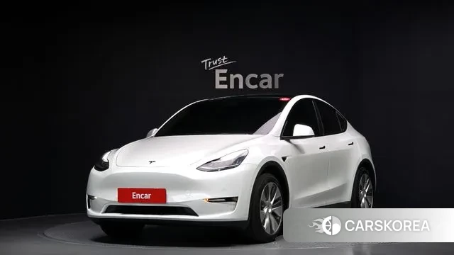 Tesla Model Y 2021 Белый из Кореи