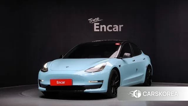 Tesla Model 3 2020 Небесно-голубой из Кореи