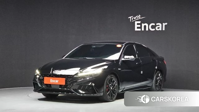 Hyundai Avante (CN7) 2021 Черный из Кореи