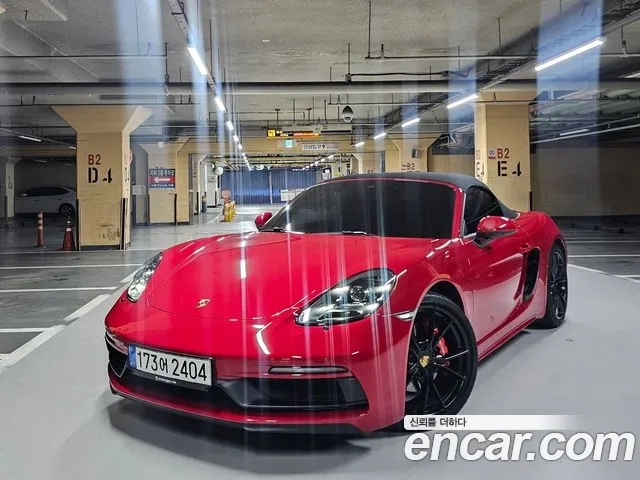 Porsche 718 Boxster 2019 Красный из Кореи