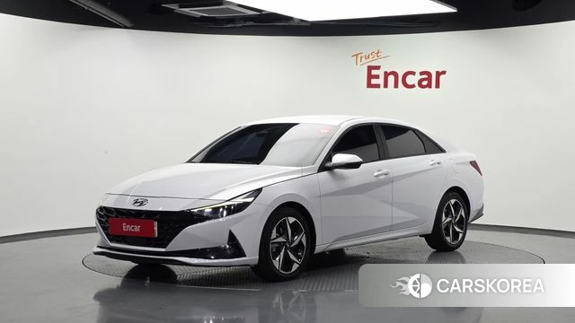Hyundai Avante Hybrid (CN7) 2022 Белый из Кореи