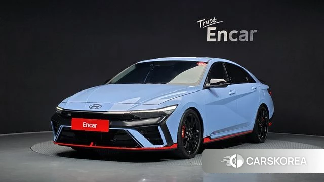 Hyundai The New Avante (CN7) 2024 Небесно-голубой из Кореи