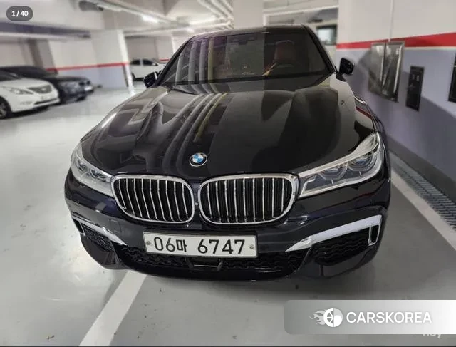 BMW 7 Series (G11) 2019 Черный из Кореи