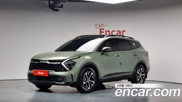 Kia Sportage 5th Generation Hybrid 2024 Темно-зеленый из Кореи