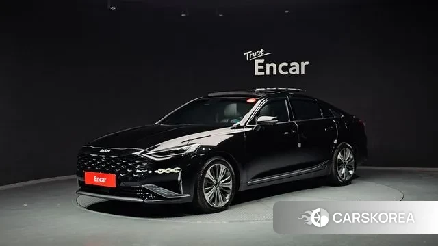 Kia K8 Hybrid 2023 Черный из Кореи
