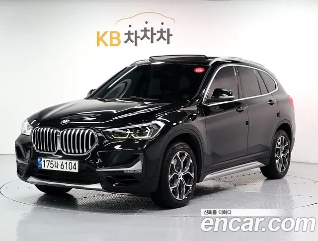 BMW X1 (F48) 2021 Черный из Кореи