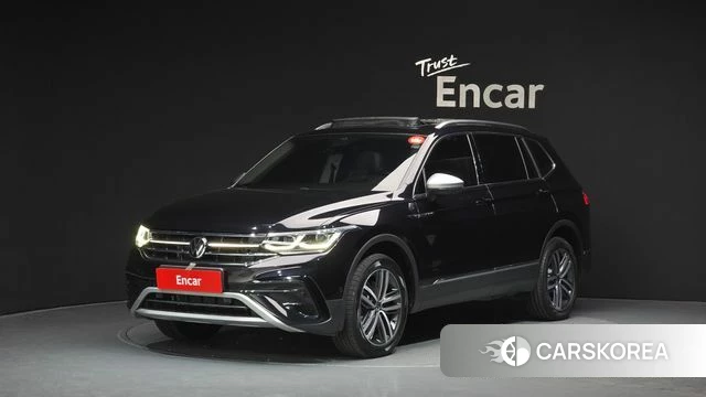 Volkswagen Tiguan Allspace 2023 Синий из Кореи