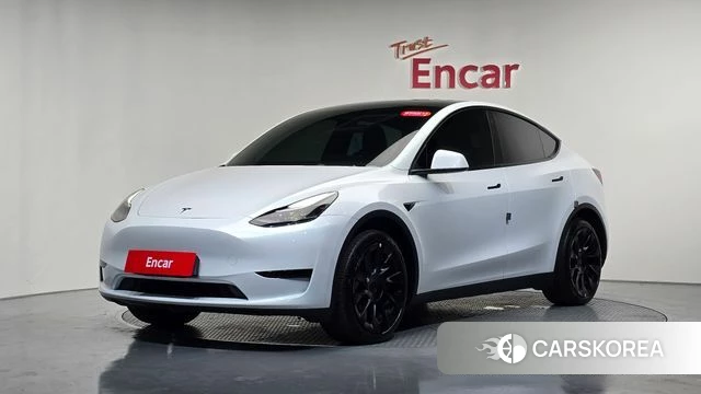 Tesla Model Y 2023 Белый из Кореи
