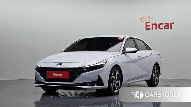 Hyundai Avante (CN7) 2022 Белый из Кореи