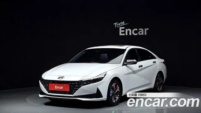 Hyundai Avante (CN7) 2020 Белый из Кореи