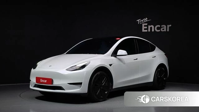 Tesla Model Y 2023 Белый из Кореи