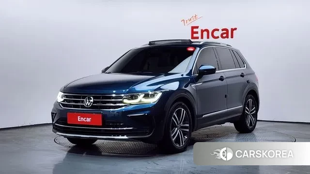 Volkswagen Tiguan second Generation 2021 Синий из Кореи