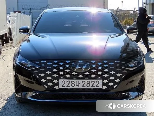 Hyundai The New Grandeur IG Hybrid 2020 Черный из Кореи