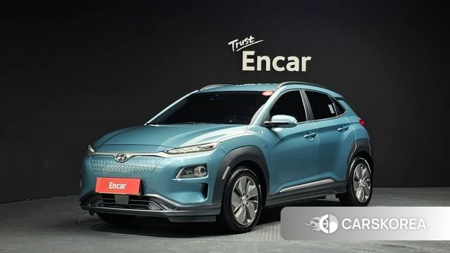 Hyundai Kona Electric 2019 Небесно-голубой из Кореи