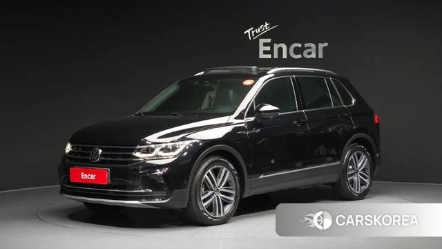 Volkswagen Tiguan second Generation 2021 Черный из Кореи