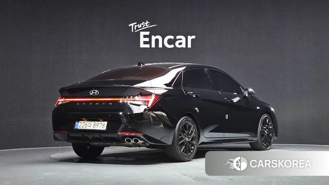 Hyundai Avante (CN7) 2021 Черный из Кореи