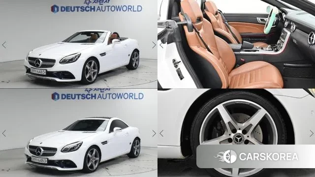 Mercedes-Benz SLC-Class R172 2019 Белый из Кореи