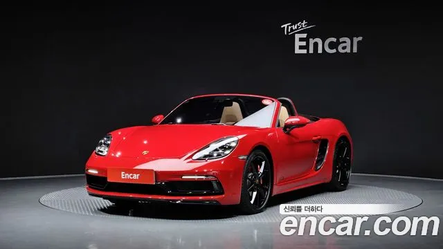 Porsche 718 Boxster 2019 Красный из Кореи