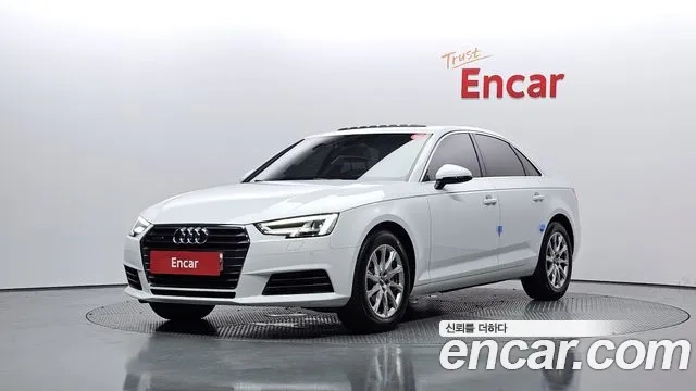 Audi A4 (B9) 2018 Белый из Кореи