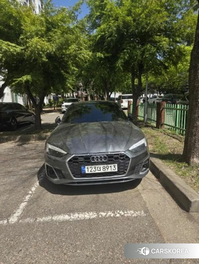 Audi A5 (F5) 2022 Серебристо-серый из Кореи
