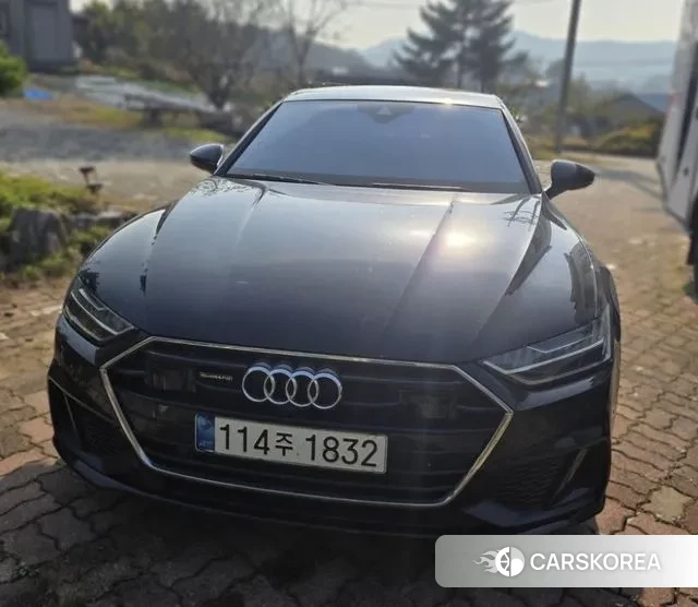 Audi A7 (4K) 2021 Черный из Кореи