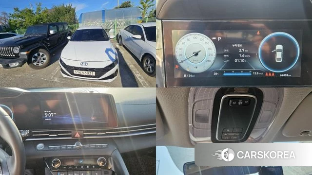 Hyundai Avante (CN7) 2021 Белый из Кореи