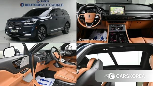 Lincoln Aviator 2nd generation 2021 Синий из Кореи