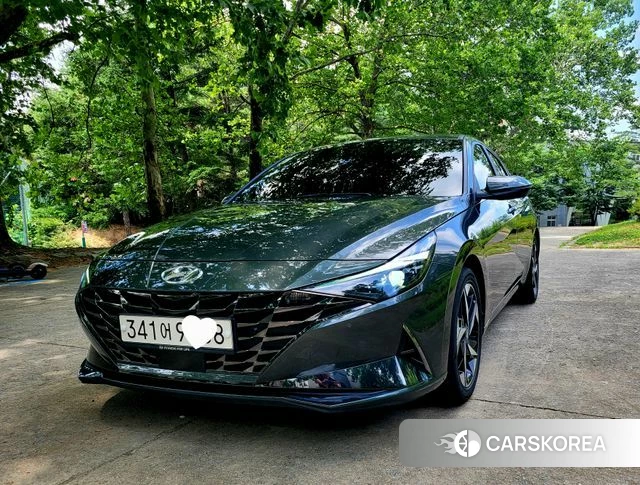 Hyundai Avante (CN7) 2020 Синий из Кореи