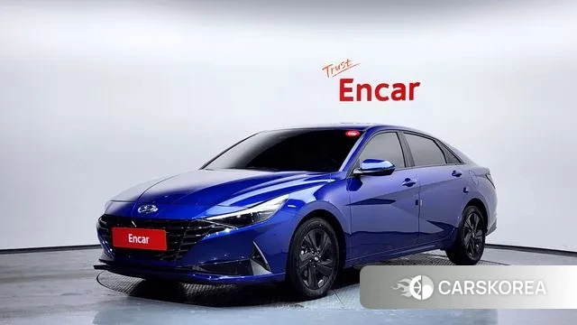 Hyundai Avante Hybrid (CN7) 2022 Синий из Кореи