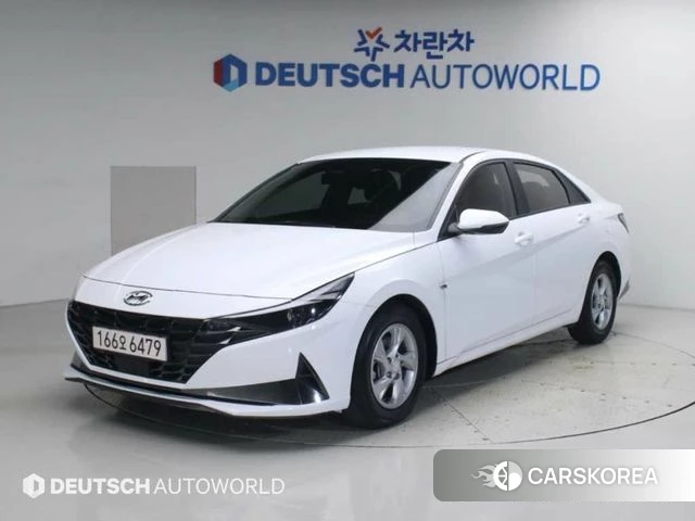 Hyundai Avante (CN7) 2021 Белый из Кореи