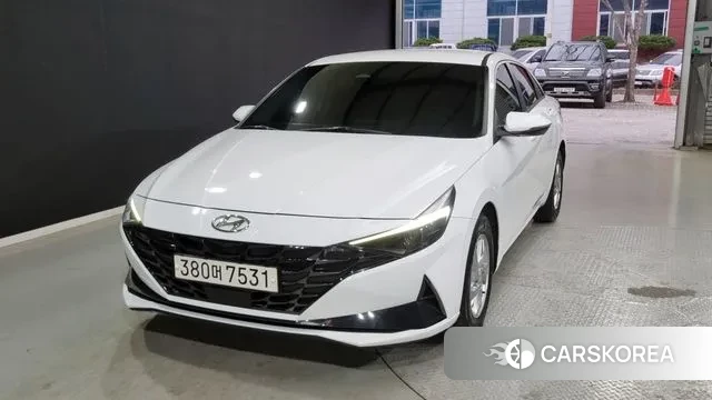 Hyundai Avante (CN7) 2021 Белый из Кореи